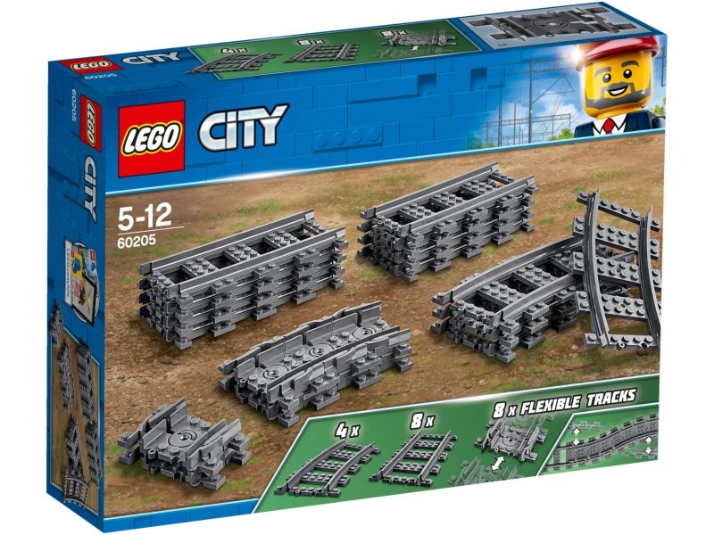 LEGO City 60205 Rechte en gebogen rails