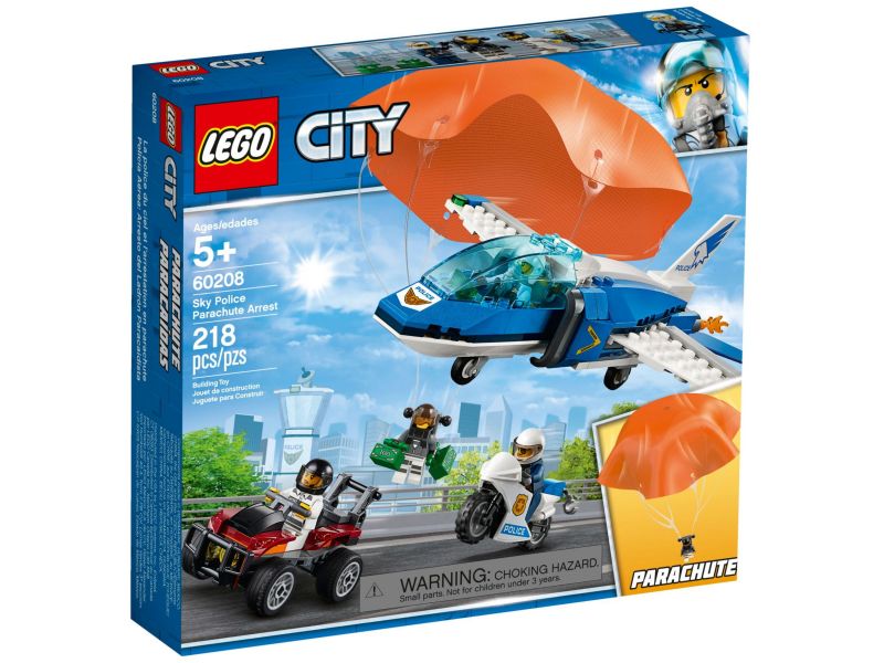 LEGO City 60208 Luchtpolitie parachute-arrestatie