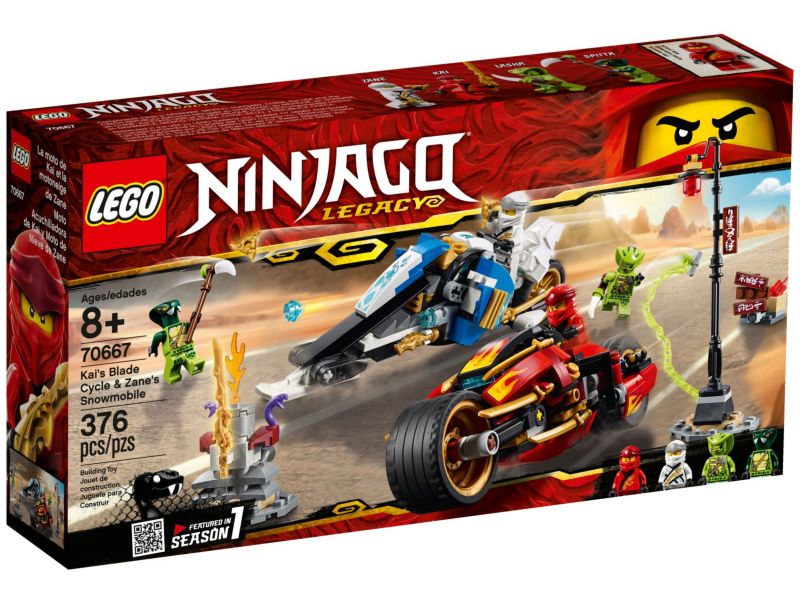 LEGO Ninjago 70667 Zwaardmotor van Kai en Scooter van Zane