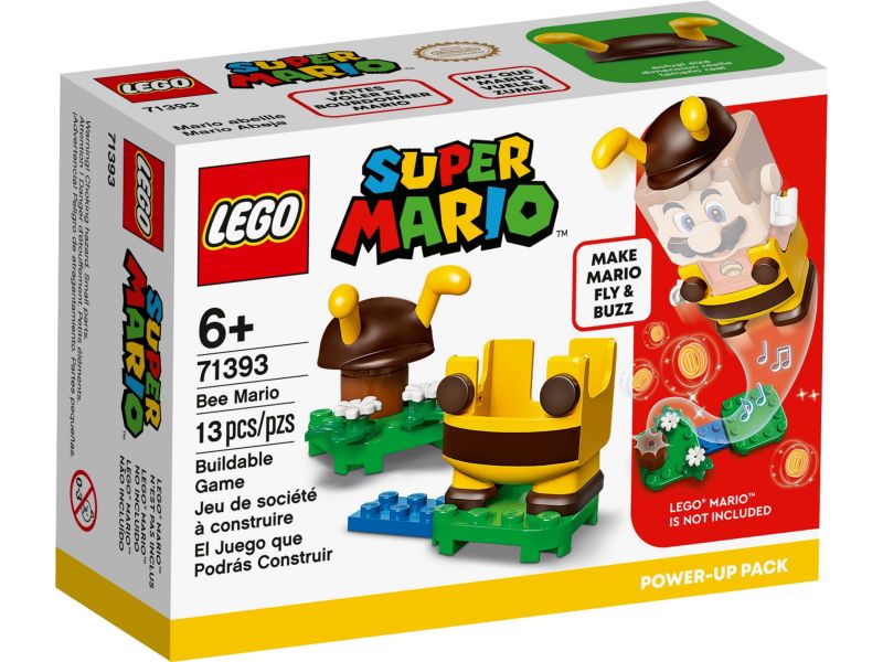 LEGO 71393 Super Mario Power-Uppakket: Bijen-Mario Speelgoed in Speelgoedkostuum 