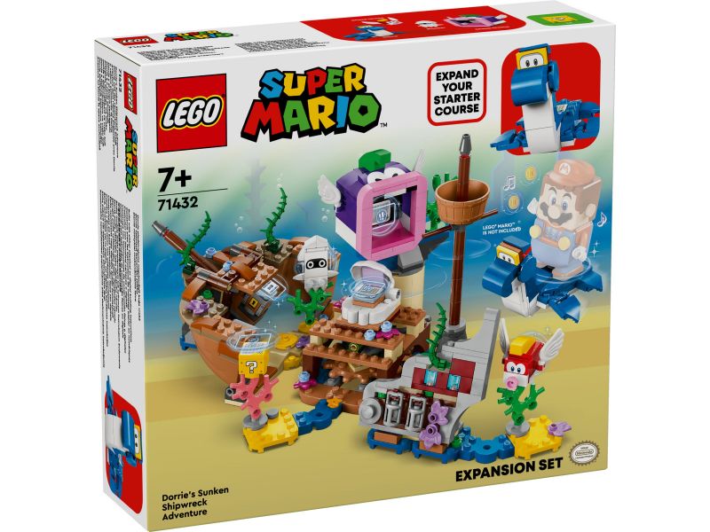 LEGO Super Mario 71432 Uitbreidingsset: Dorries gezonken scheepswrak 