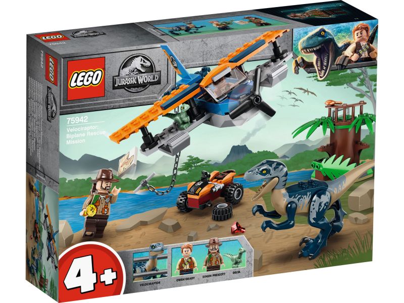 LEGO Jurassic World 75942 Velociraptor: Tweedekker reddingsmissie