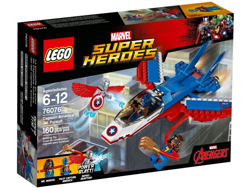 LEGO Super Heroes 76076 Captain America Jet achtervolging