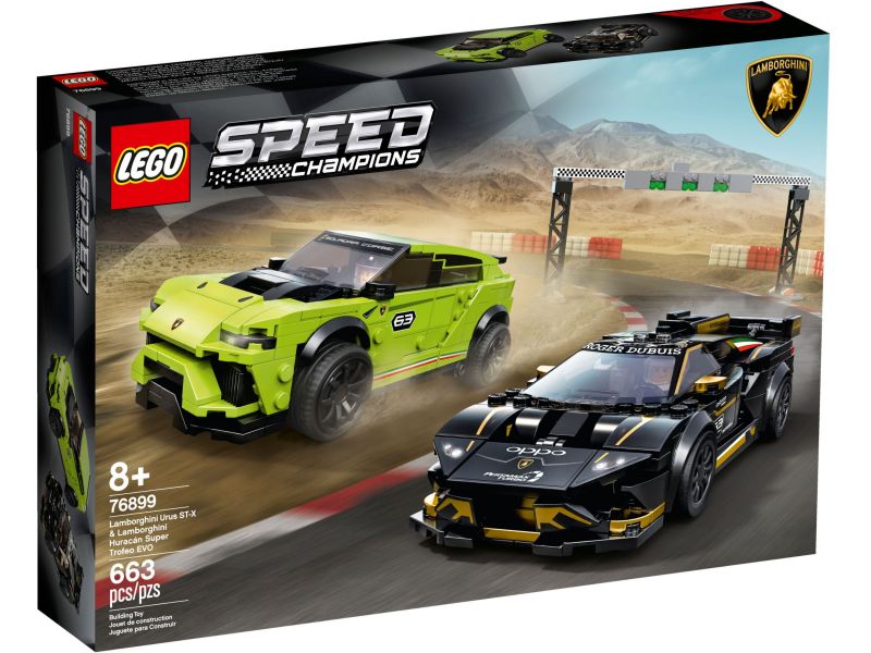 LEGO Speed Champions 76899 Lamborghini Urus & Huracán Super Trofeo EVO
