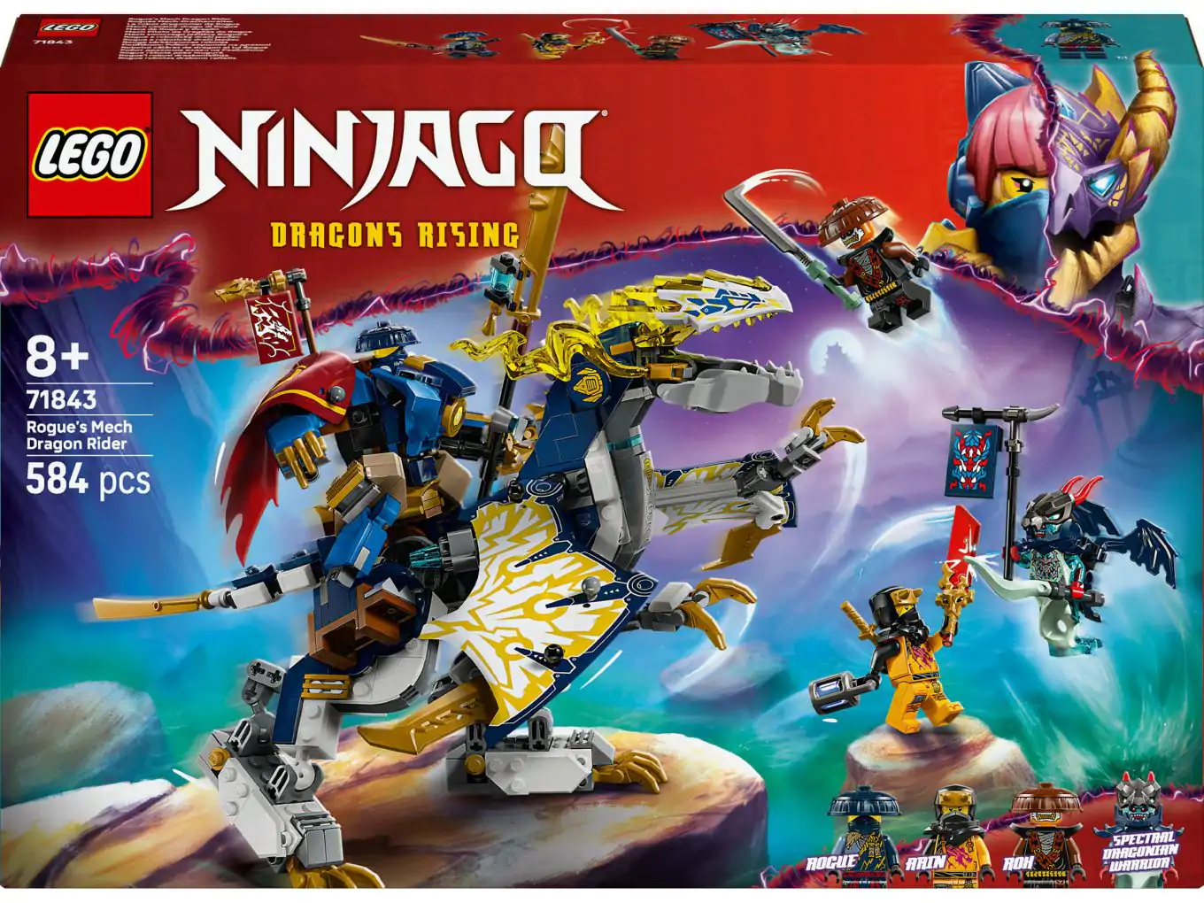 LEGO Ninjago 71843 Rogue's mecha drakenrijder