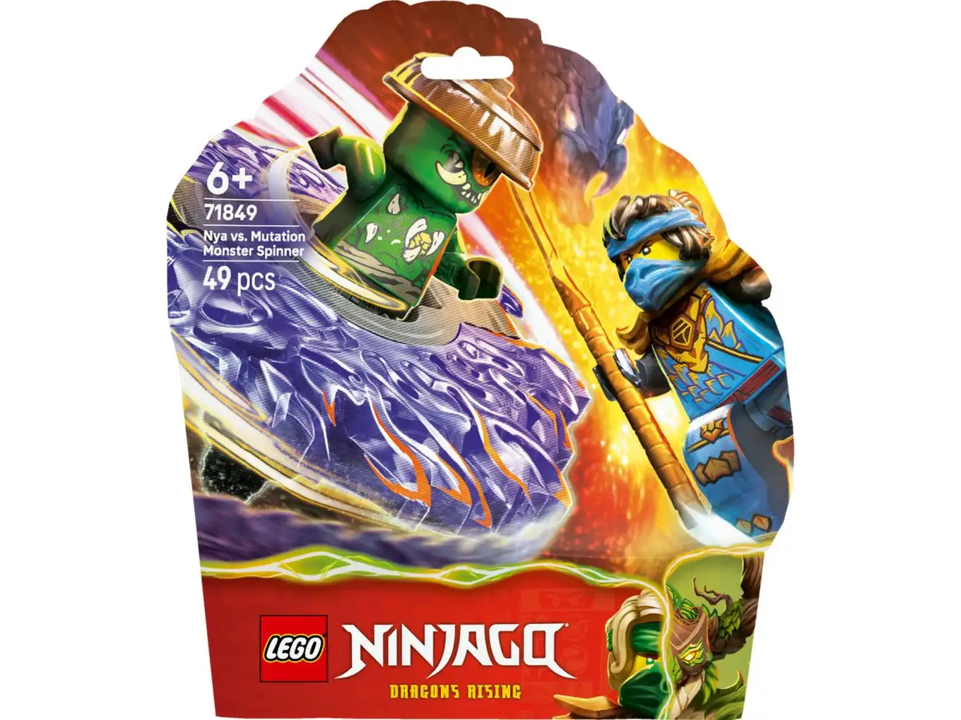 LEGO Ninjago 71849 Nya vs. mutatiemonster in spinner