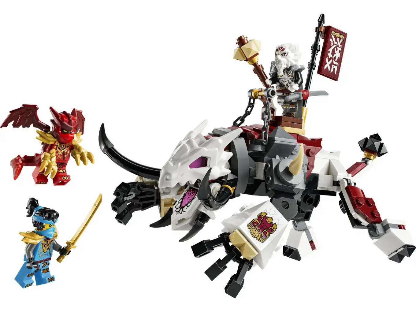 LEGO Ninjago 71863 Zilvar en Grimtak het Drakenbeest