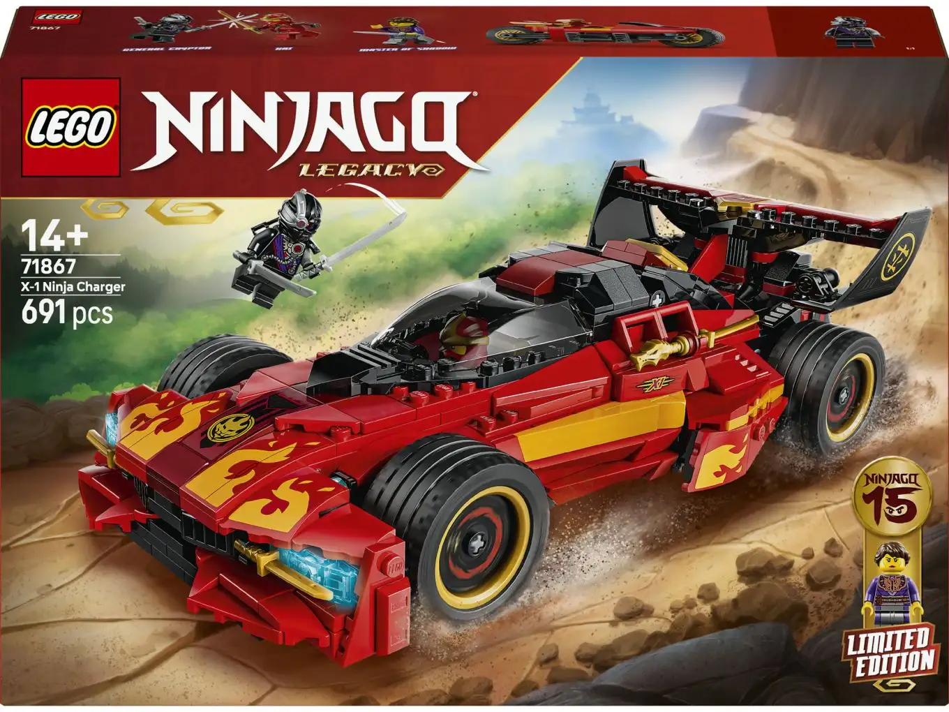 LEGO Ninjago 71867 15-jarig jubileum: X-1 Ninja Charger