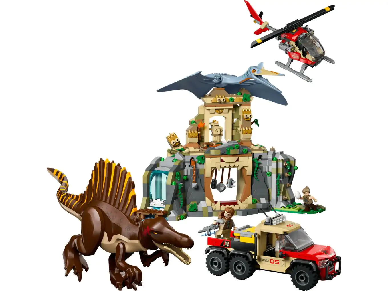 ダイソン LEGO Jurassic World 76976 Spinosaurus en Quetzalcoatlus luchtmissie
