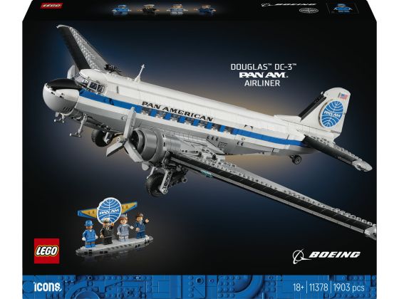 LEGO Icons 11378 Douglas DC-3 PAN AM passagiersvliegtuig