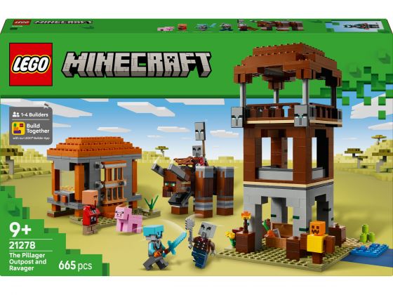 LEGO Minecraft 21278 De Plunderaar buitenpost en Verwoester