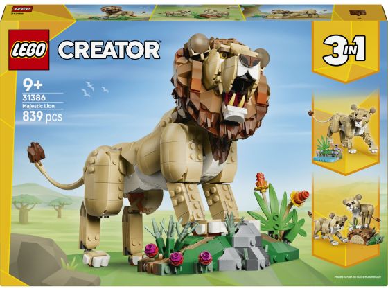 LEGO Creator 31386 Wilde dieren: majestueuze leeuw 