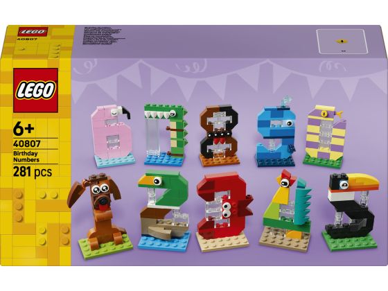 LEGO 40807 Verjaardagscijfers 