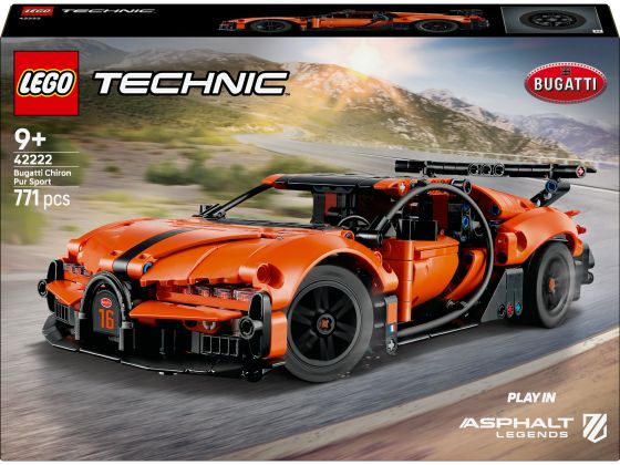 LEGO Technic 42222 Bugatti Chiron Pur Sport hypercar 