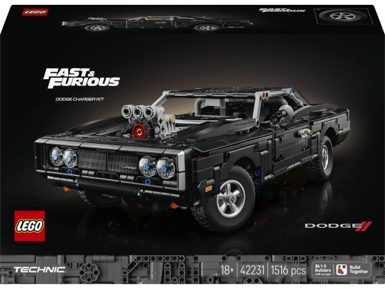 LEGO Technic 42231 Fast and Furious Dodge Charger R/T auto 