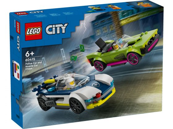 LEGO City 60415 Politiewagen en snelle autoachtervolging 