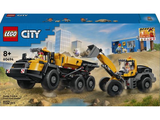 LEGO City 60494 Kiepwagen en voorlader 