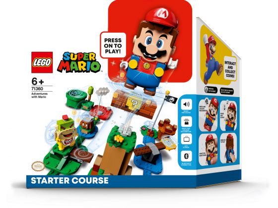 LEGO 71360 Super Mario Avonturen Startset Interactief Speelgoed met Mario Figuur voor Kinderen van 6 Jaar en Ouder