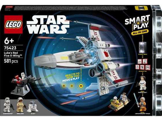 LEGO Star Wars 75423 SMART Play: Luke's Red Five X-wing 