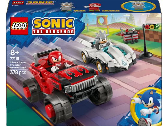 LEGO Sonic 77118 Silvers auto vs. Knuckles' monstertruck 
