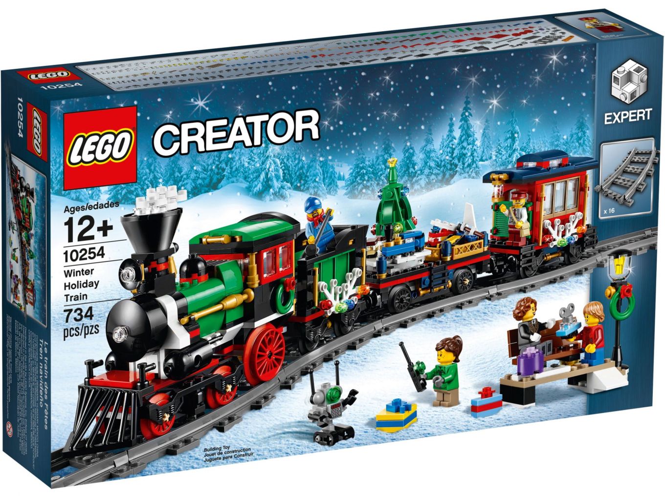 haai Stoffig Luidspreker LEGO 10254 Winter Holiday Train