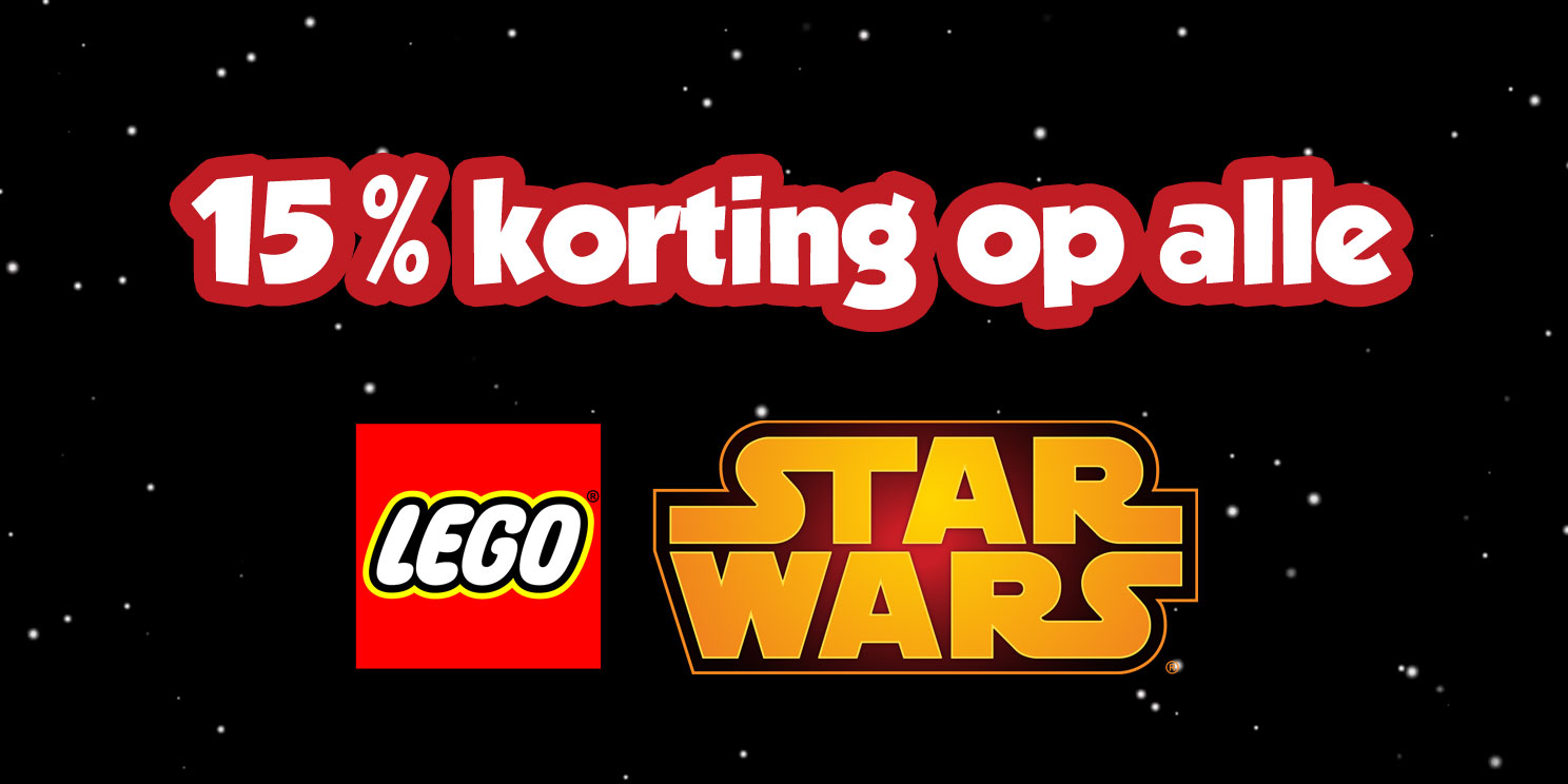 15% korting op LEGO STAR WARS